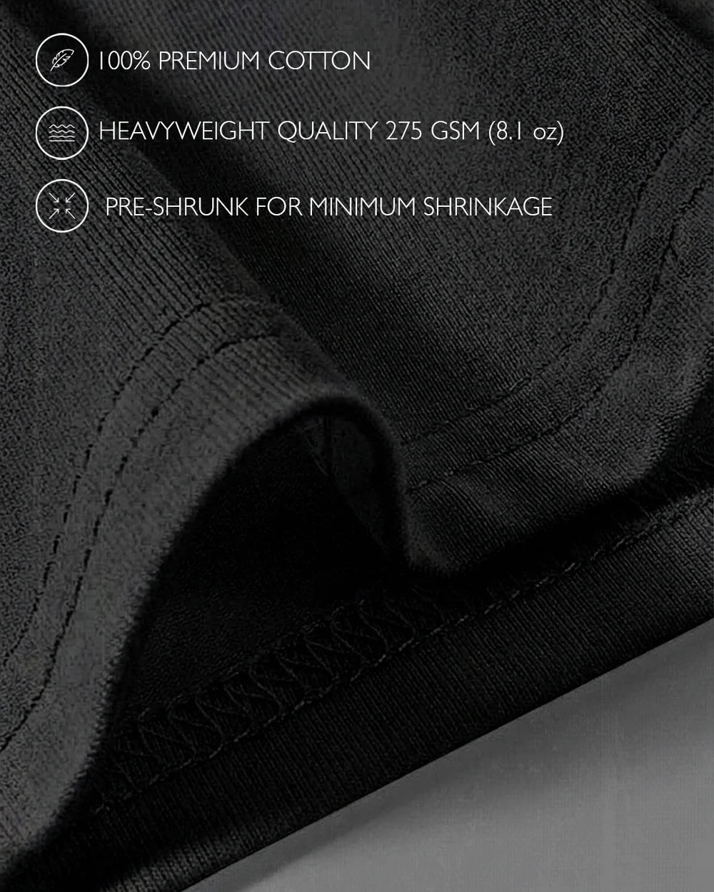 Captain 4-Panel Black Oversized Tee
