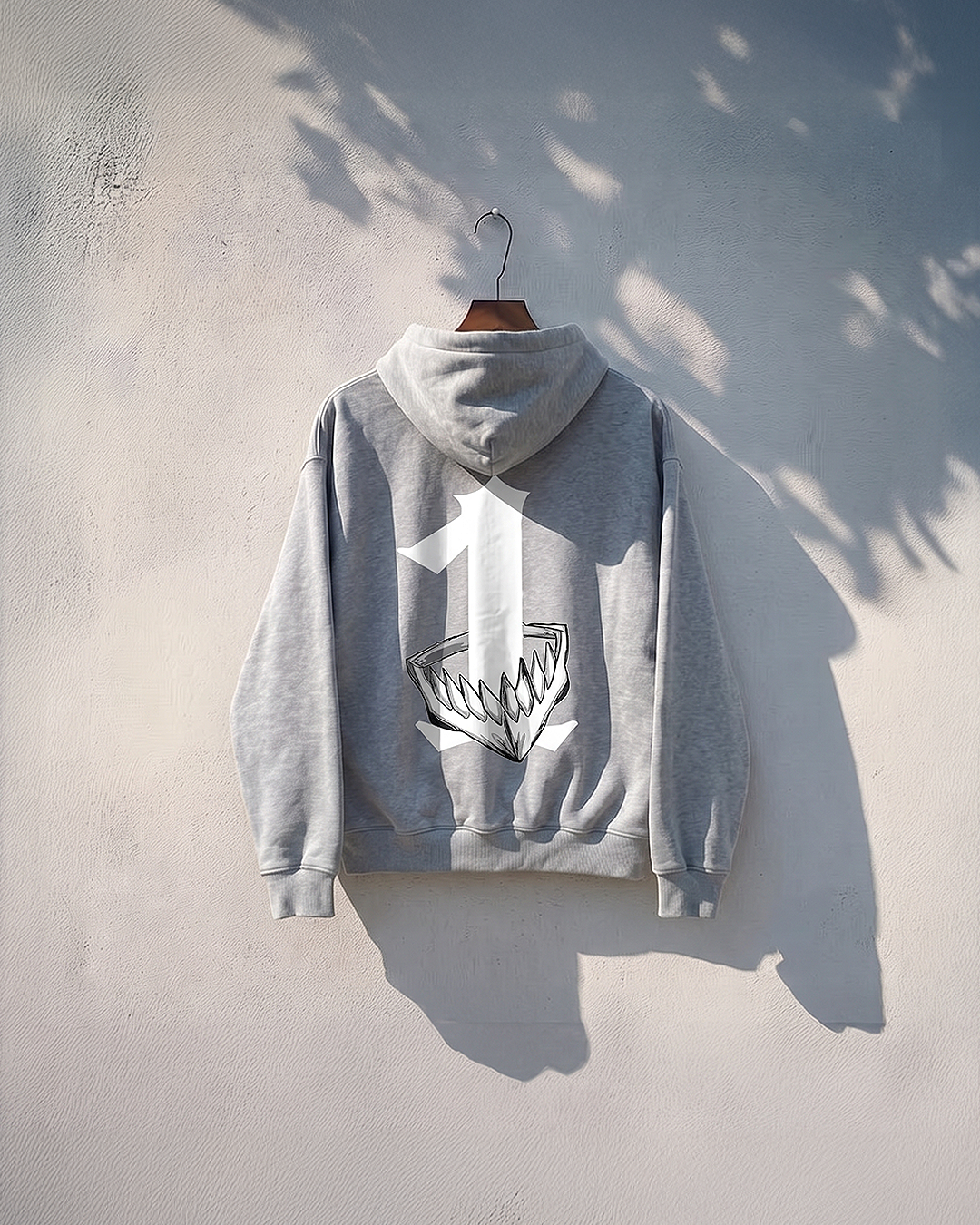 Numero 1 Flower Grey Hoodie