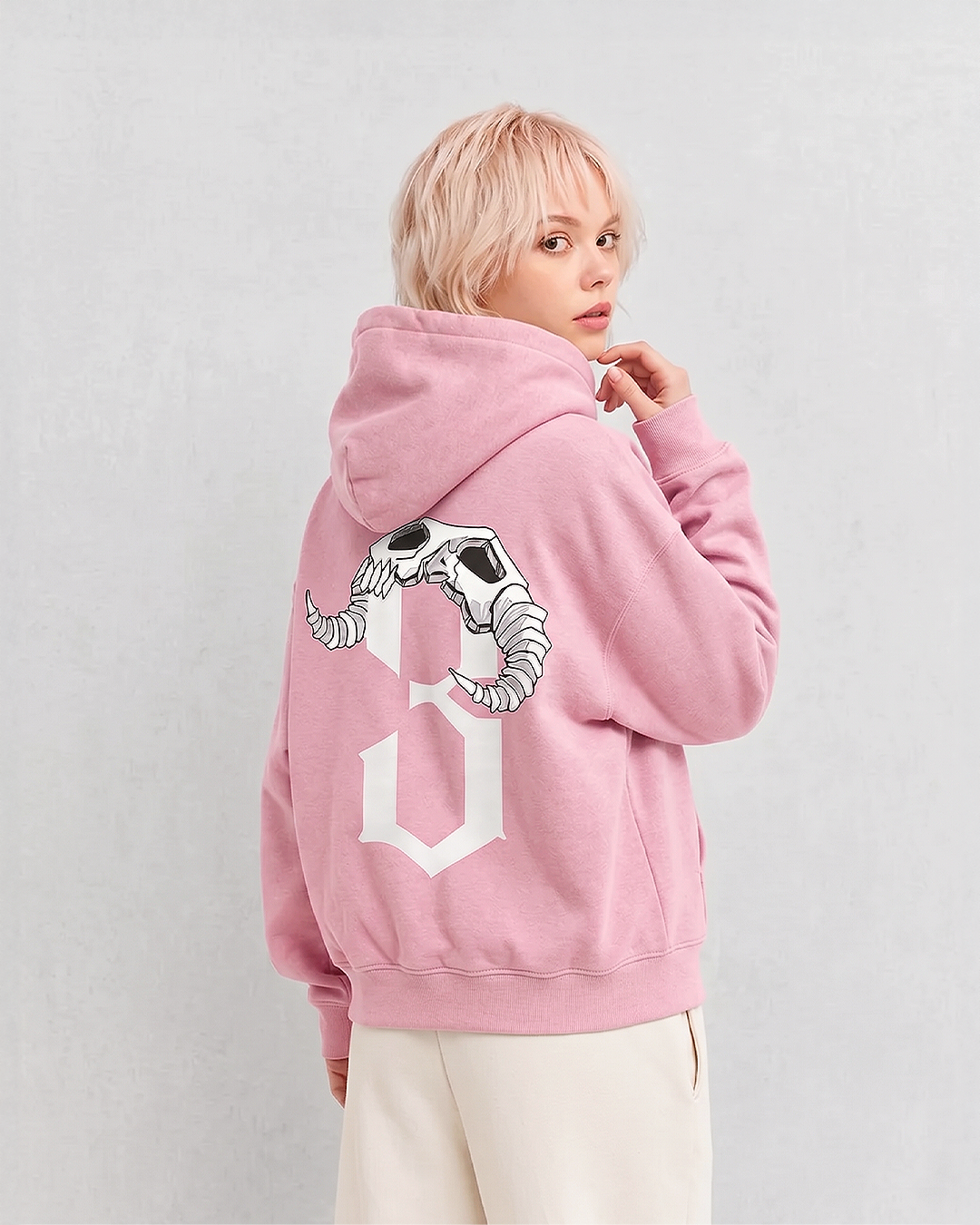 Numero 3 Sakura Pink Hoodie