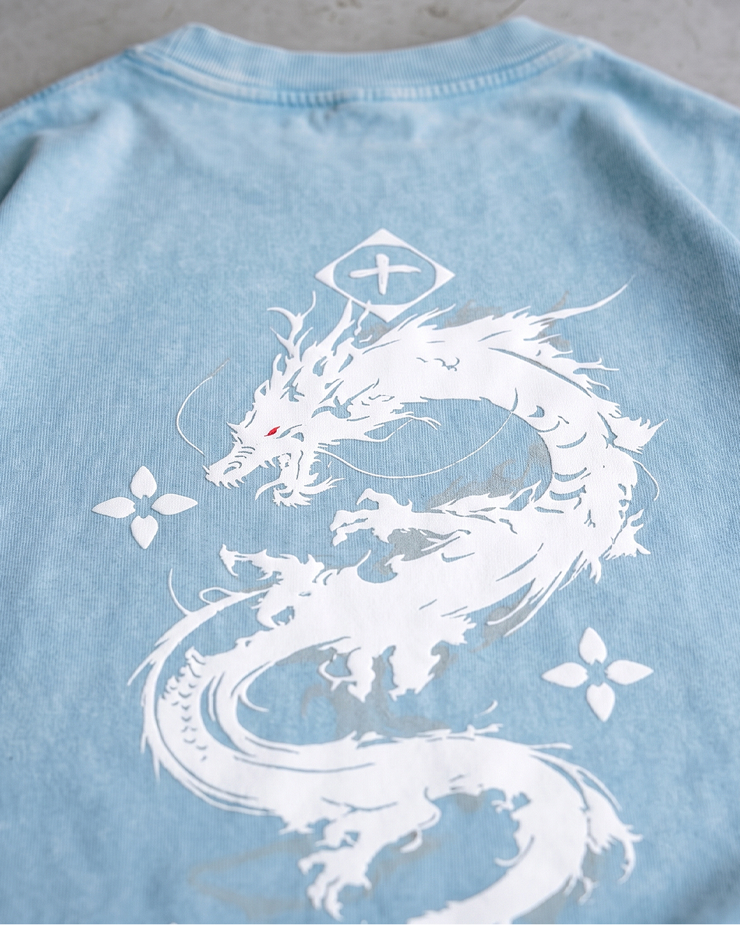 Ice Serpent Baby Blue Washed Tee
