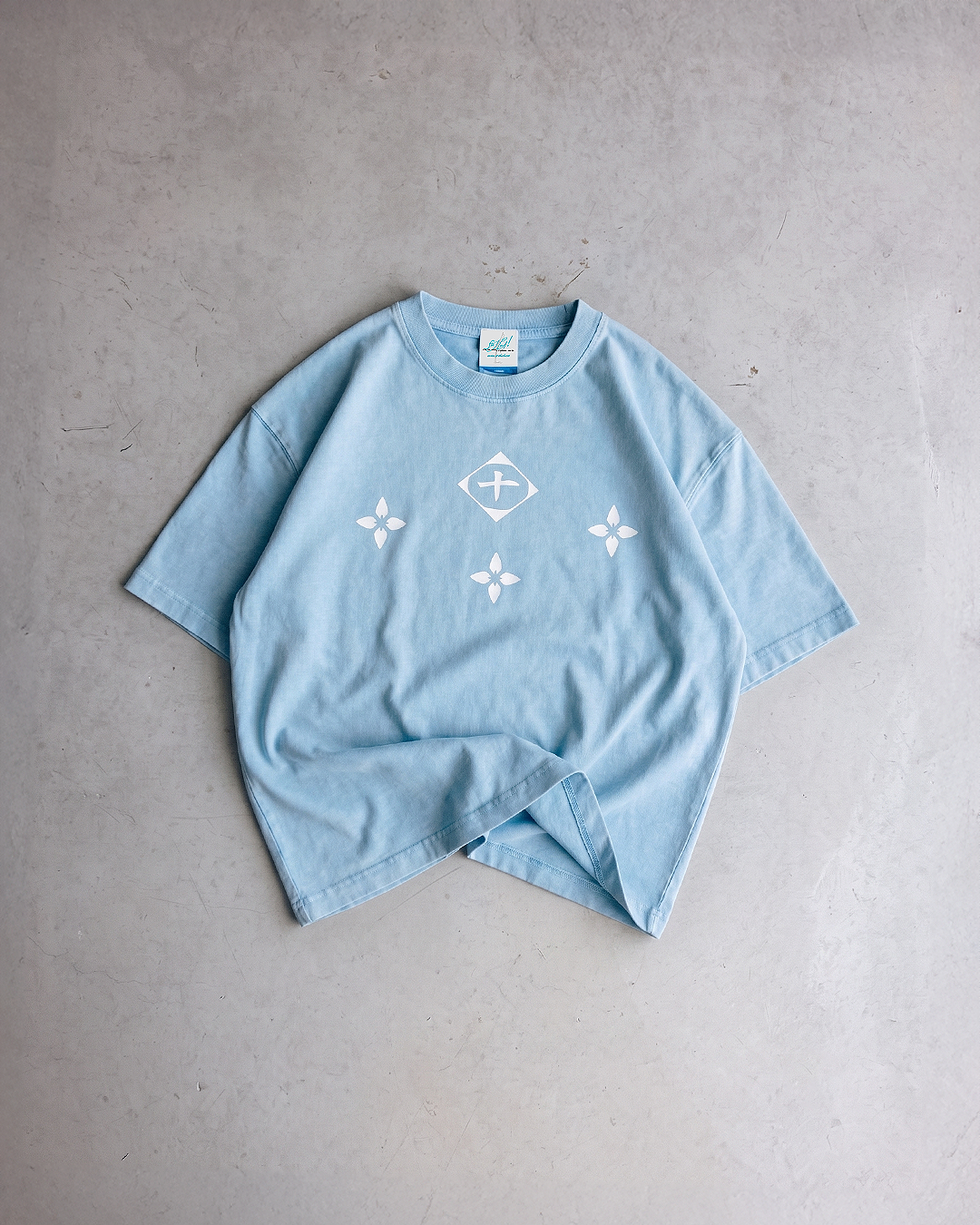 Ice Serpent Baby Blue Washed Tee