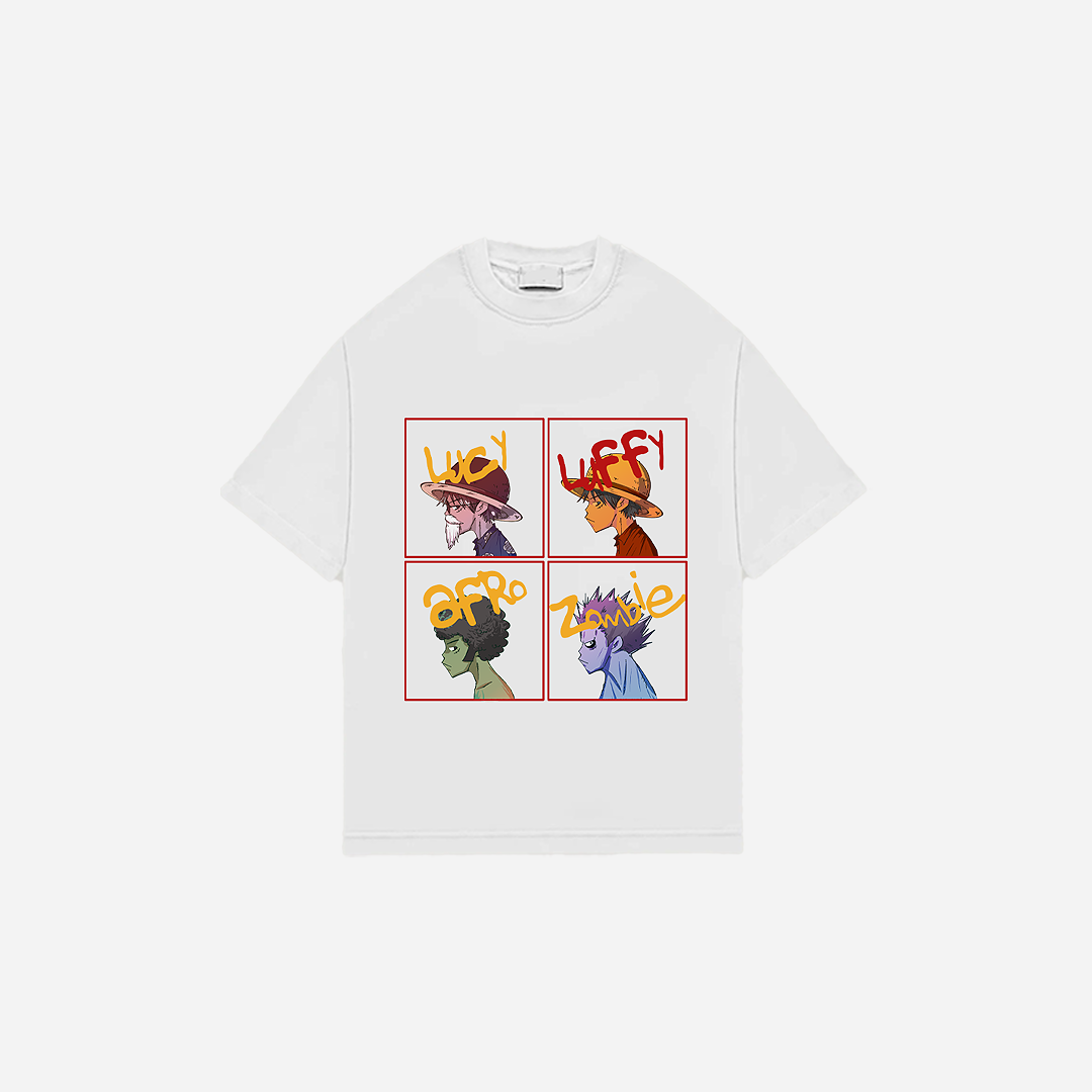 Captain 4-Panel White Oversized Tee