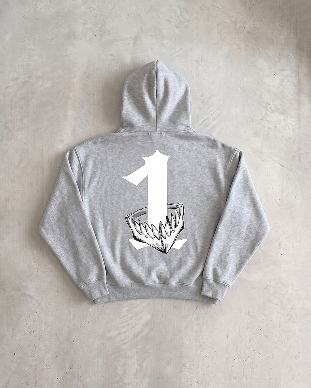 Numero 1 Flower Grey Hoodie