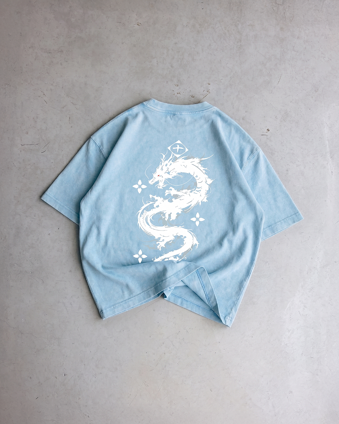Ice Serpent Baby Blue Washed Tee