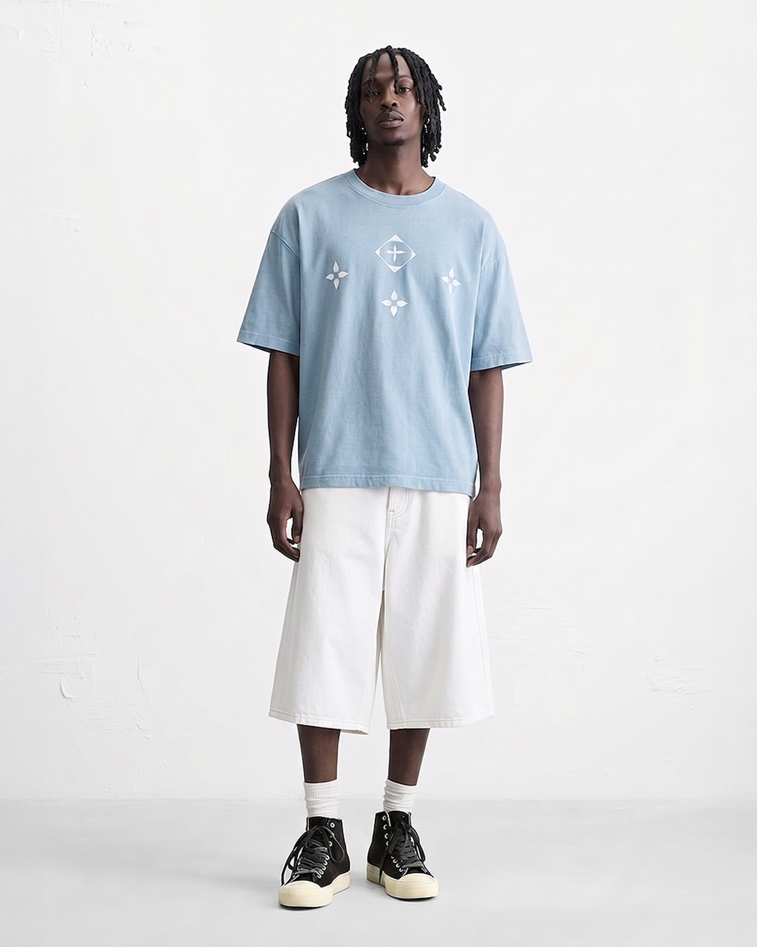 Ice Serpent Baby Blue Washed Tee