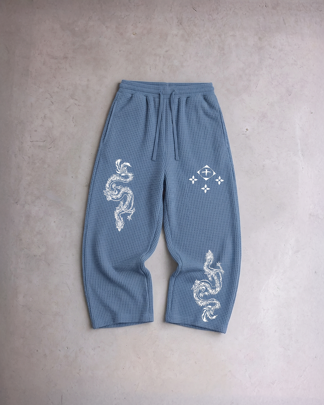 Ice Serpent Slate Waffle Knit Sweats