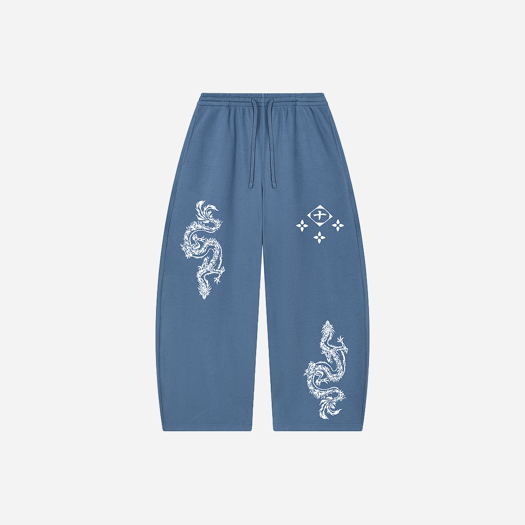 Ice Serpent Slate Waffle Knit Sweats